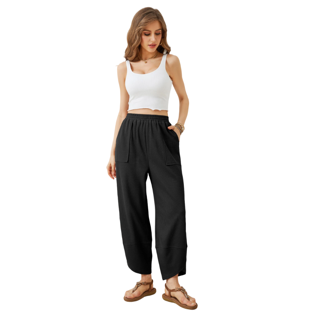 🔥Women's wide-leg relaxed casual pantsone-piece wide-leg trousers🔥