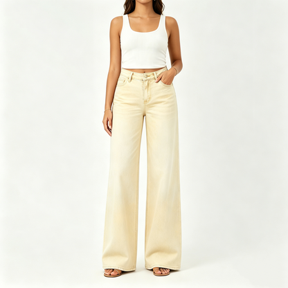 Rise Baggy Stretchy Wide Leg Jeans