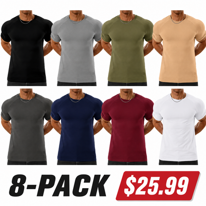 Men's Raglan Sleeve Tee, Athletic Tapered Fit