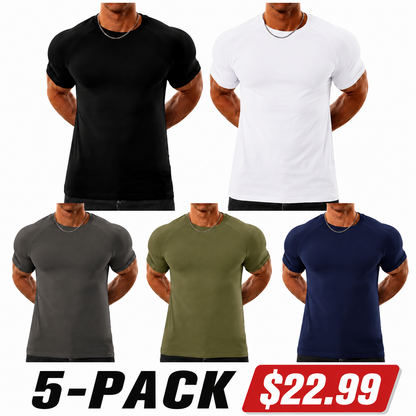 Men's Raglan Sleeve Tee, Athletic Tapered Fit