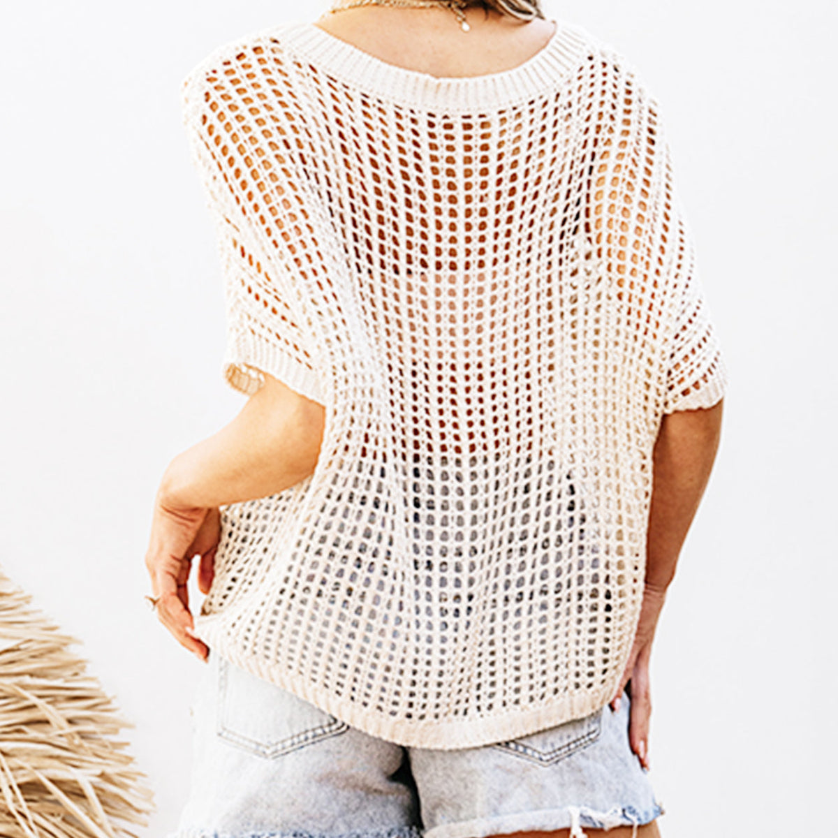 🎉This Week's Special Sales✨Womens Crochet Pullover Top