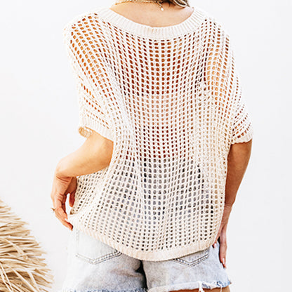 🎉This Week's Special Sales✨Womens Crochet Pullover Top