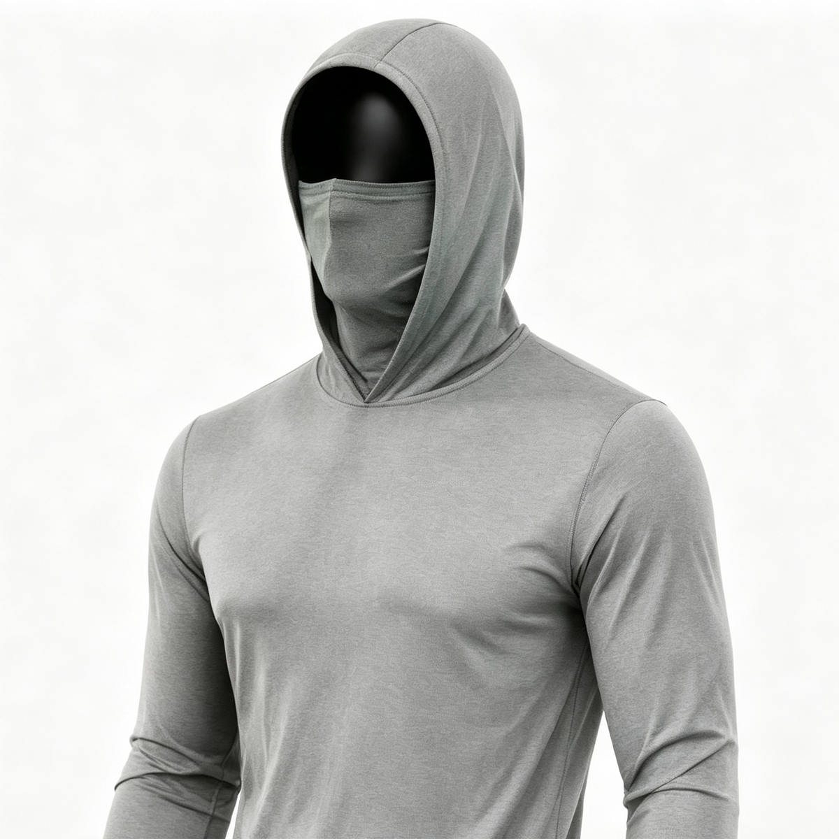 ✨Men's UPF 50+ Long-Sleeve Sun-Protection Hoodie (with Sleeve Pocket and Face Mask)✨