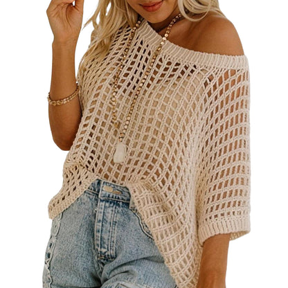 🎉This Week's Special Sales✨Womens Crochet Pullover Top