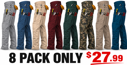 ✨Men's Cargo Pants,Tactical Pants for Men Stretch,Durable Ripstop EDC Work Pants for Hiking