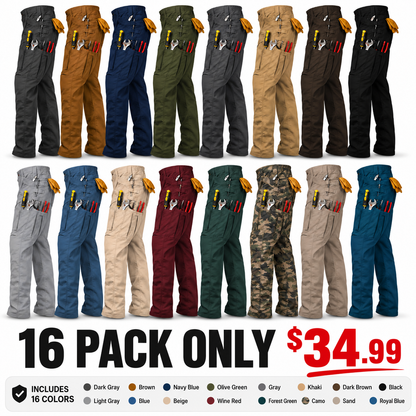 ✨Men's Cargo Pants,Tactical Pants for Men Stretch,Durable Ripstop EDC Work Pants for Hiking