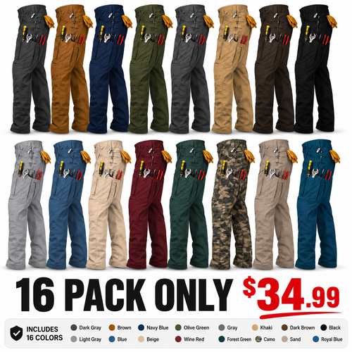 ✨Men's Cargo Pants,Tactical Pants for Men Stretch,Durable Ripstop EDC Work Pants for Hiking