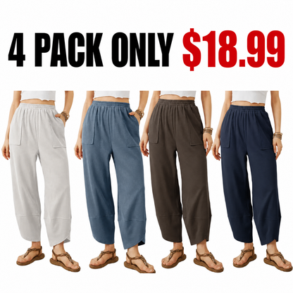 🔥Women's wide-leg relaxed casual pantsone-piece wide-leg trousers🔥