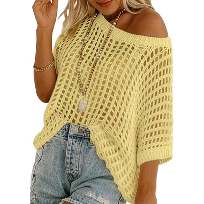 🎉This Week's Special Sales✨Womens Crochet Pullover Top
