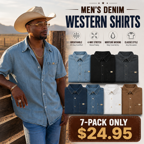 MEN'S DENIM WESTERN SHIRTS