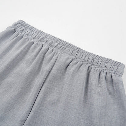 Men Retro Loose Drawstring Breathable Summer Casual Linen Pants
