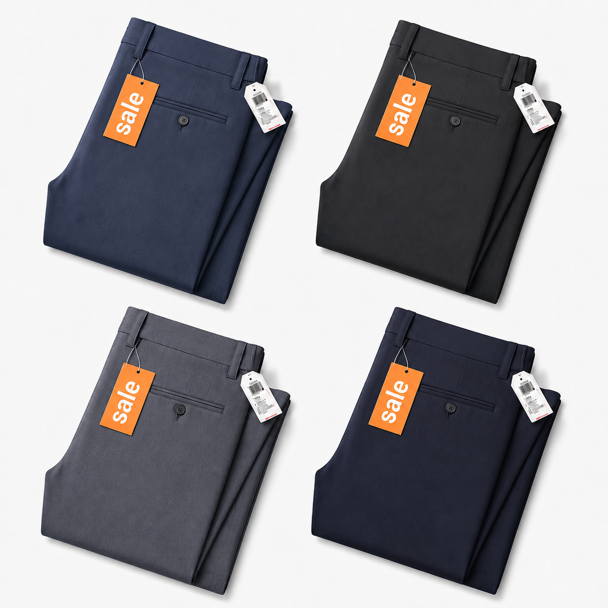 Men’s No-Iron Stretch Dress Pants – Comfortable Golf & Business Trousers with Flexible Fit