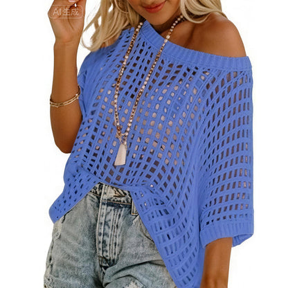 🎉This Week's Special Sales✨Womens Crochet Pullover Top