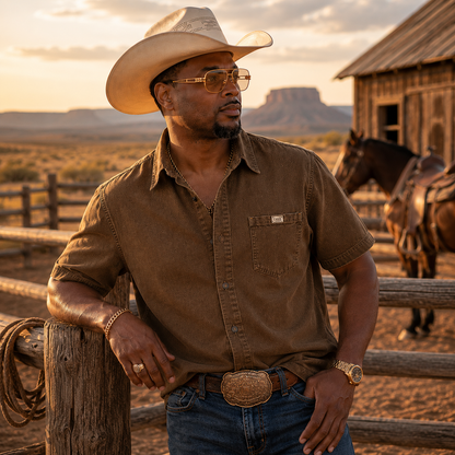 MEN'S DENIM WESTERN SHIRTS
