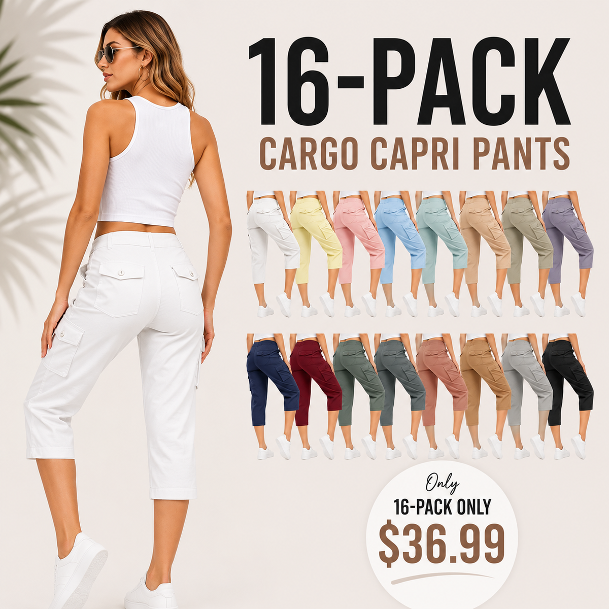 ❤️Special Sale❤️Women's Lightweight Cargo Capris