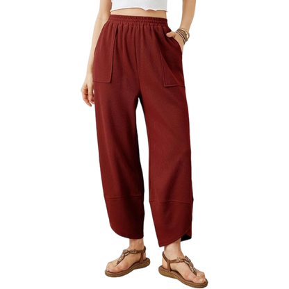 🔥Women's wide-leg relaxed casual pantsone-piece wide-leg trousers🔥