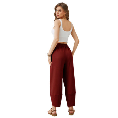 🔥Women's wide-leg relaxed casual pantsone-piece wide-leg trousers🔥