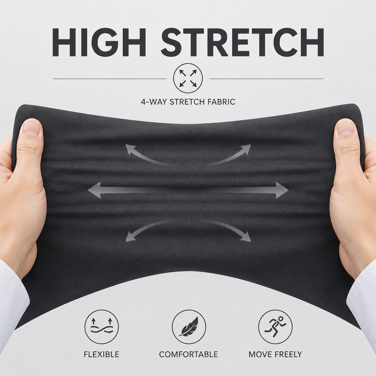 Men’s No-Iron Stretch Dress Pants – Comfortable Golf & Business Trousers with Flexible Fit