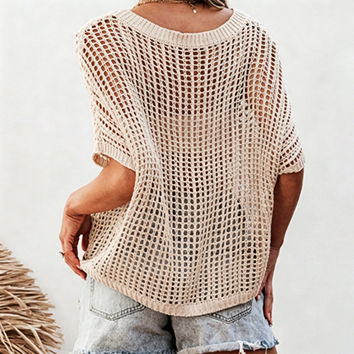 🎉This Week's Special Sales✨Womens Crochet Pullover Top