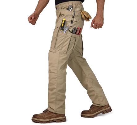 ✨Men's Cargo Pants,Tactical Pants for Men Stretch,Durable Ripstop EDC Work Pants for Hiking