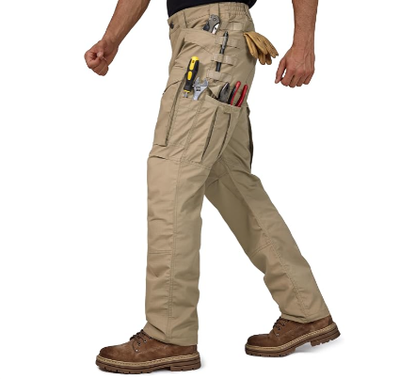 ✨Men's Cargo Pants,Tactical Pants for Men Stretch,Durable Ripstop EDC Work Pants for Hiking