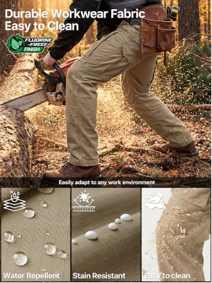 ✨Men's Cargo Pants,Tactical Pants for Men Stretch,Durable Ripstop EDC Work Pants for Hiking